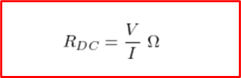 dc resistance formula, resistance formula, resistance code, ohms resistance, electrical resistance