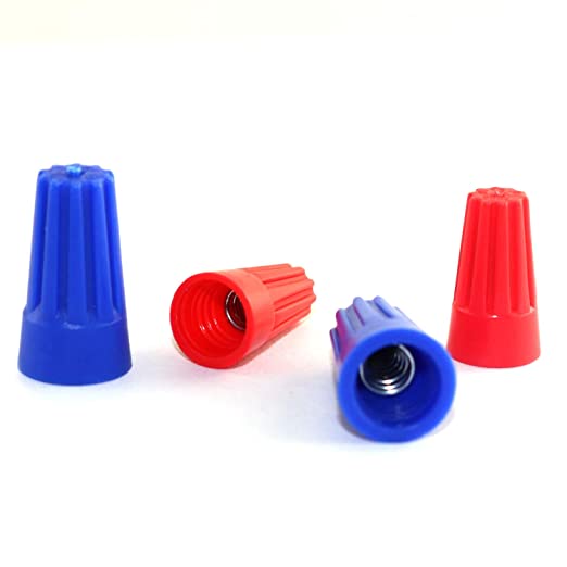 wire connectors, wing nuts, red wire nut, red, wire nut, blue wire nut, wire cap, wing nuts, blue wing nuts, blue wire cap, red wire cap